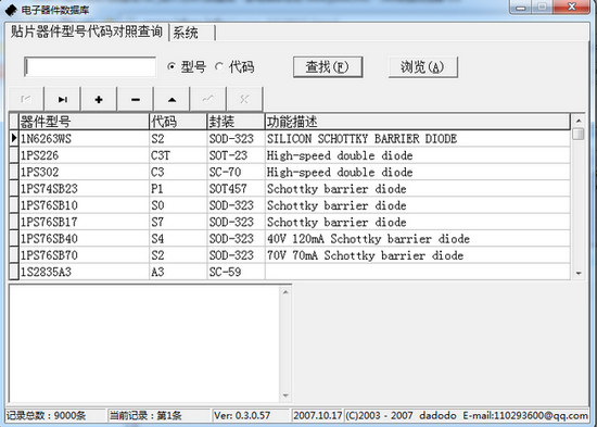 9000个贴片元件代码查询软件