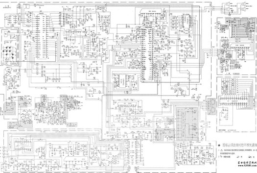 长虹D2521A彩色电视机电路原理图