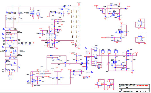 长虹彩电DMTM50D-1SF560电源板电路图