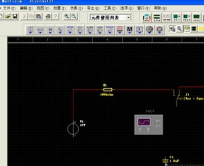 电路仿真软件multisim2001安装与设计-电容充放电电路